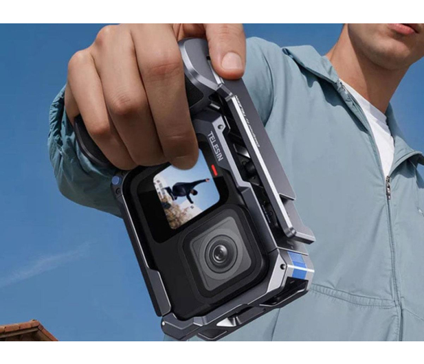 TELESIN Zestaw StreetGrip z klatką do GoPro H9/H10/H11/H12/H13 - 1510271 - zdjęcie 3